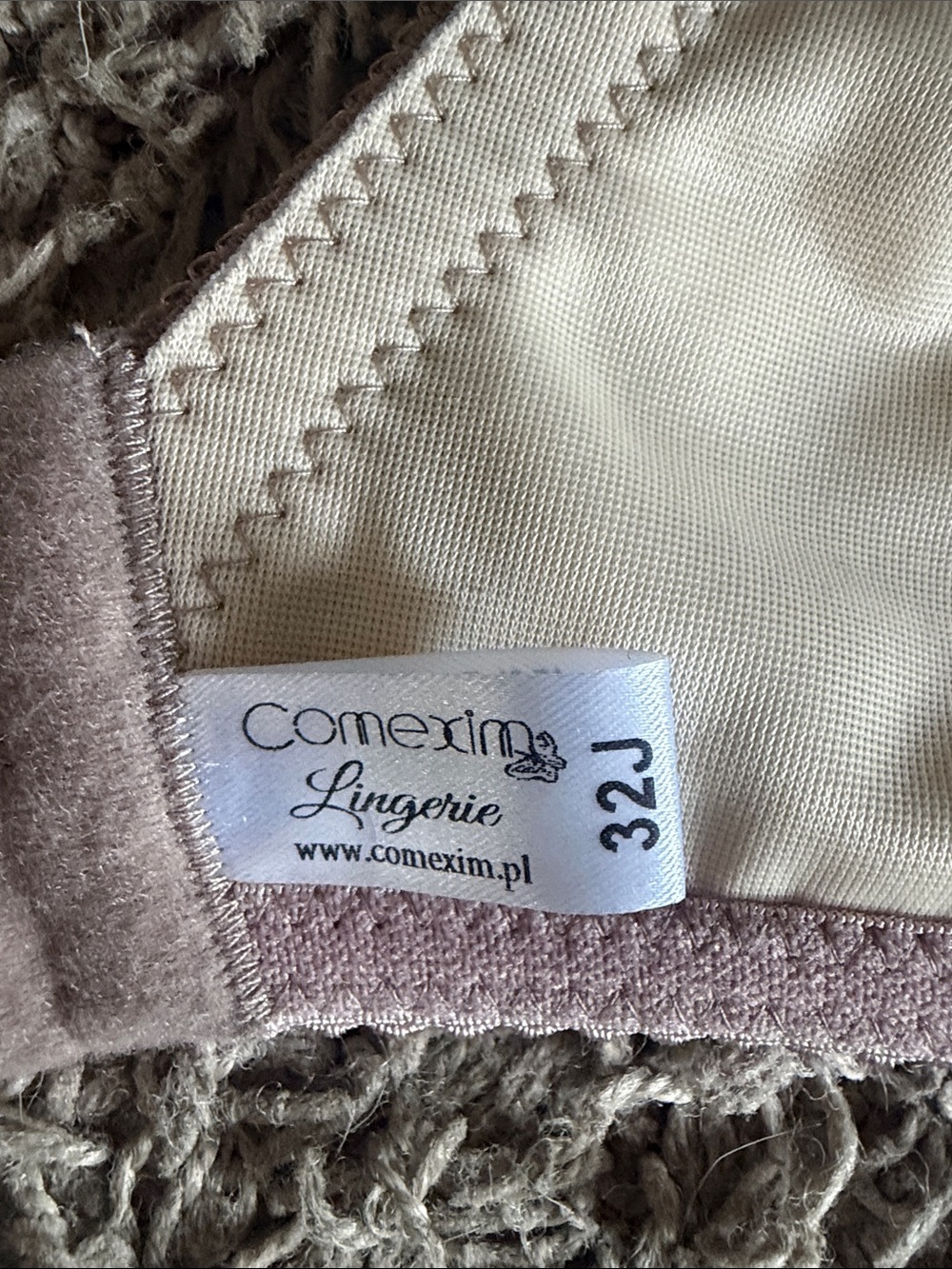Comexim Plaid Underwire Moulded Balcony Bra - Picture 2 of 8